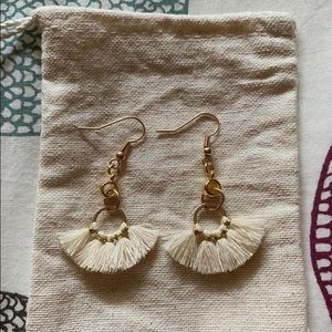 White earrings